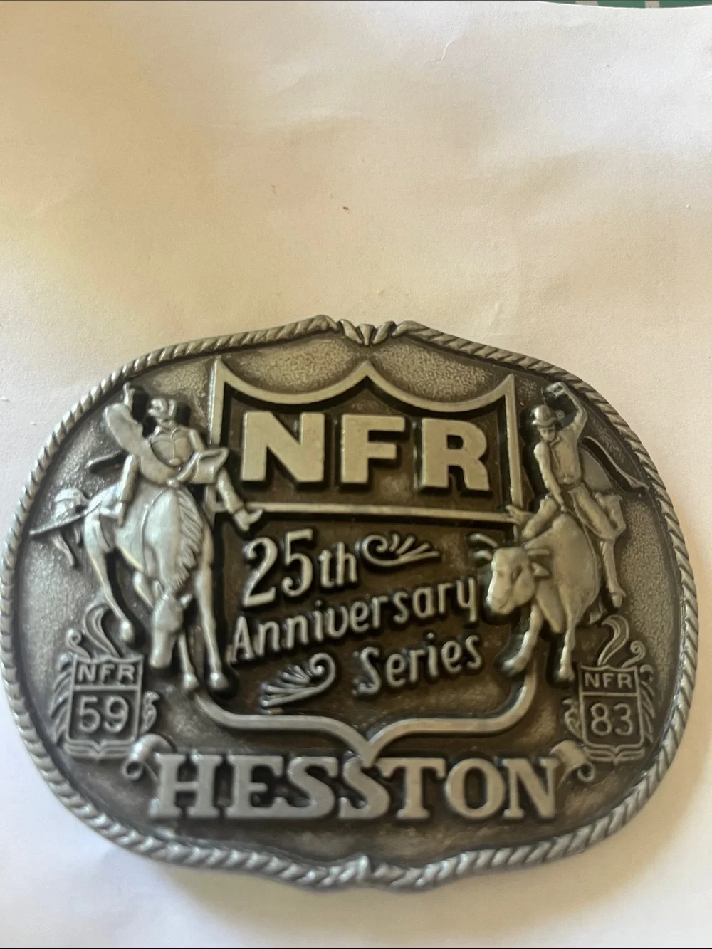 1st Edition 1983 Hesston NFR Buckle